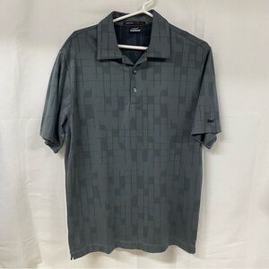 Tiger Woods Collection Gray Dri-FIT Golf Polo Shirt Men’s Small